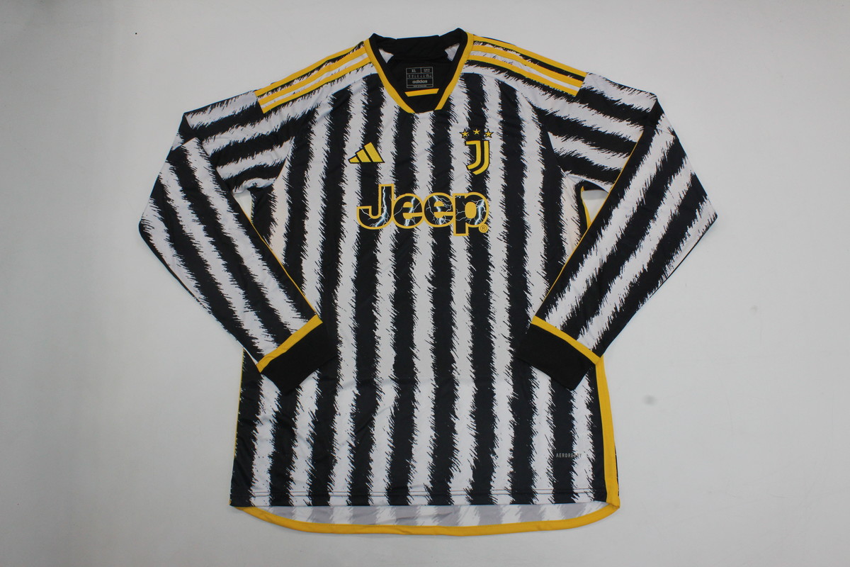 AAA Quality Juventus 23/24 Home Long Soccer Jersey